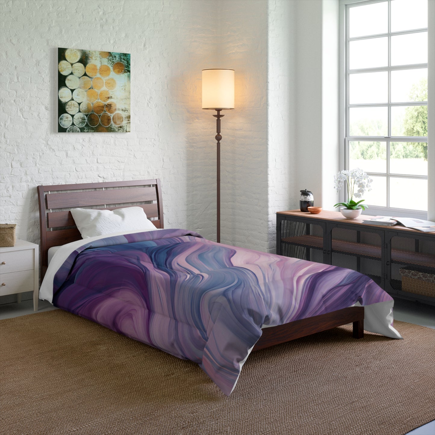 Purple Ocean Comforter