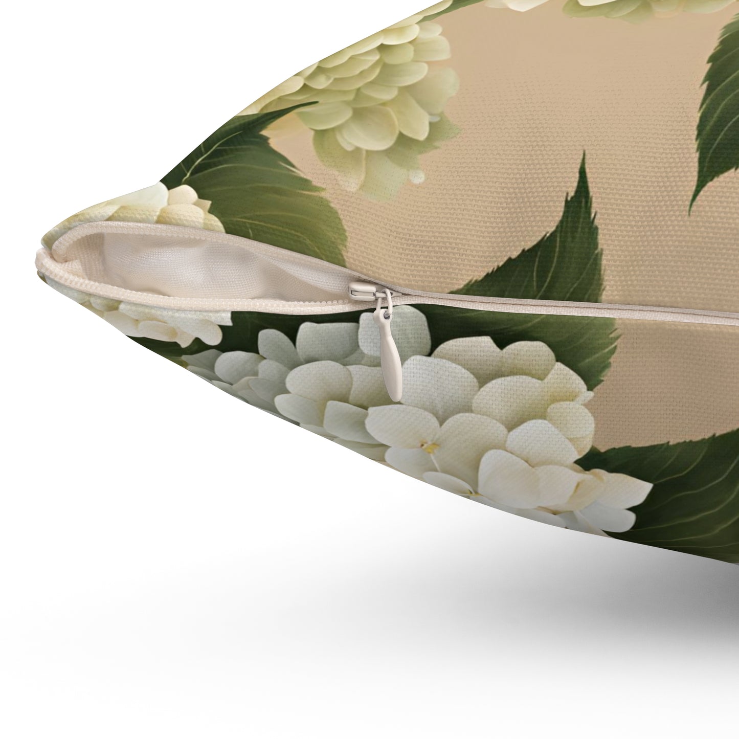 Elegant Floral Decorative Pillow - Hydrangea Design