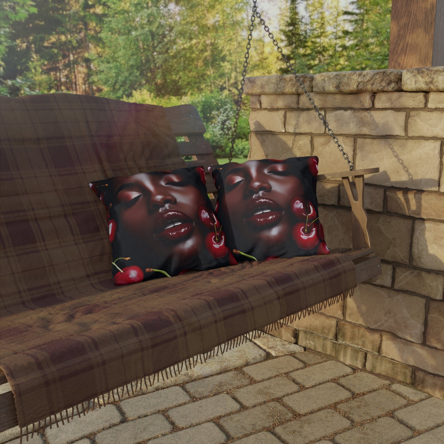 Cherry Fantasy Outdoor Pillows