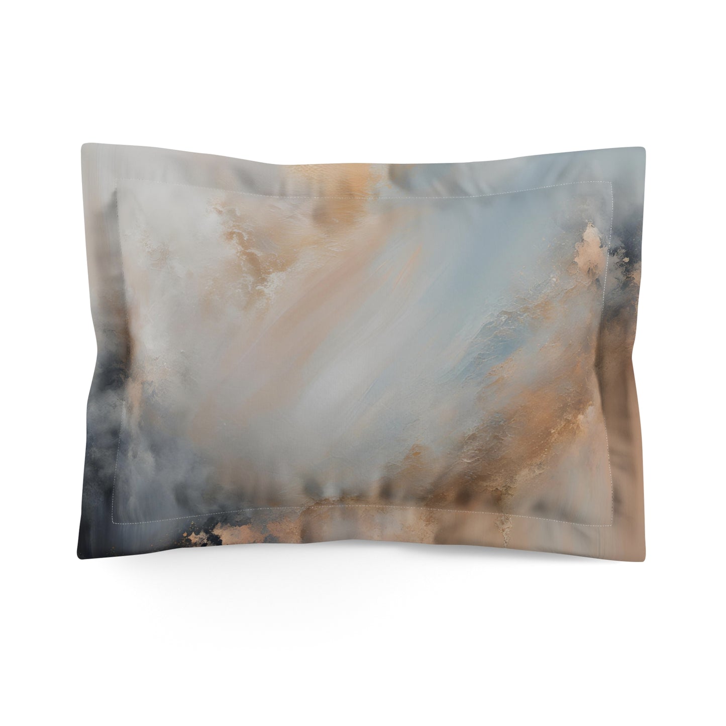 Smoke Abstract Microfiber Pillow Sham