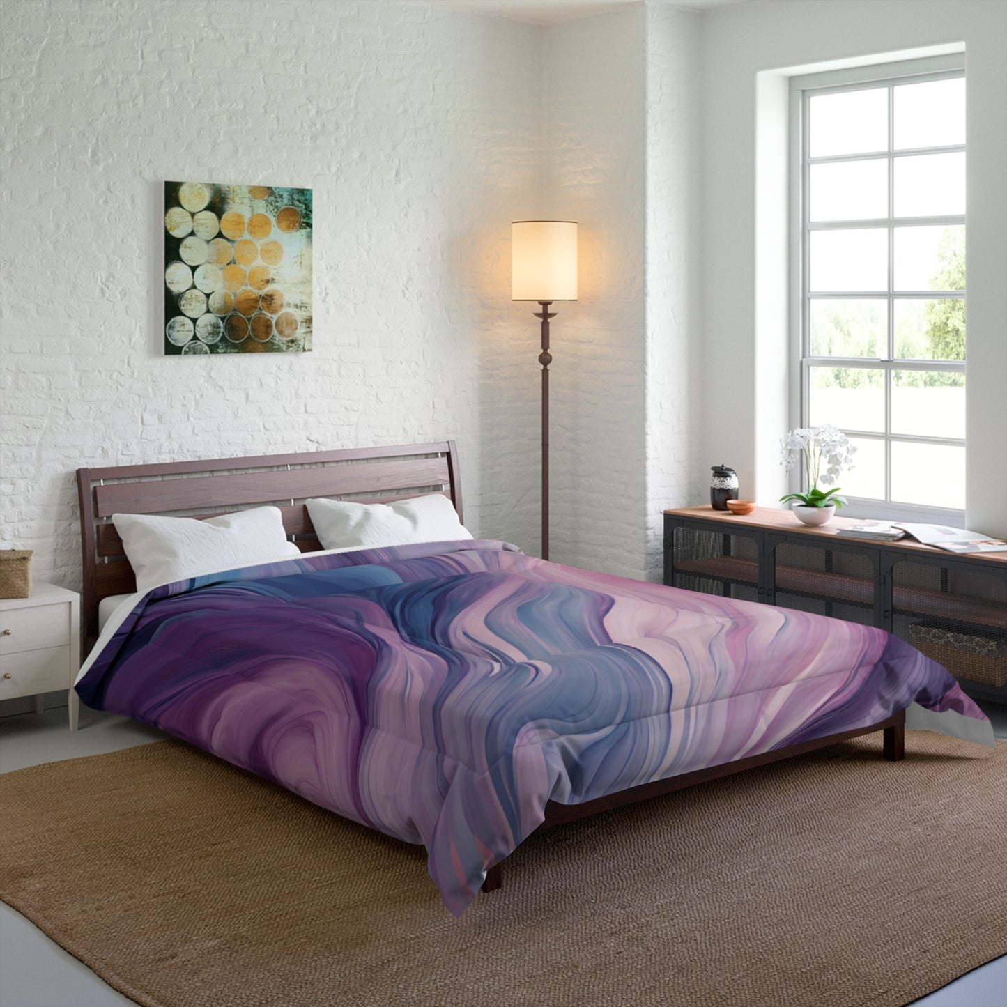 Purple Ocean Comforter