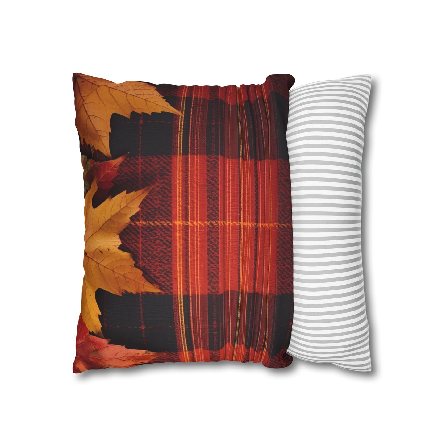 Autumn Plaid Pillowcase Decorative Cushion Cover