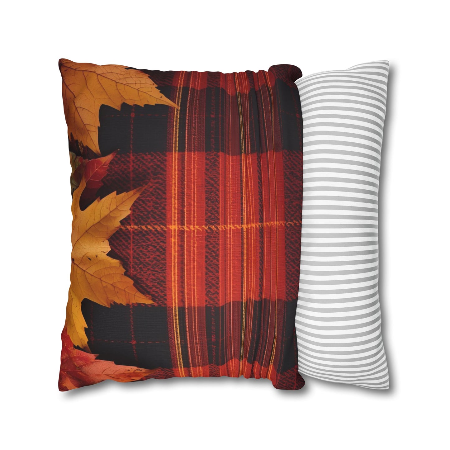 Autumn Plaid Pillowcase Decorative Cushion Cover