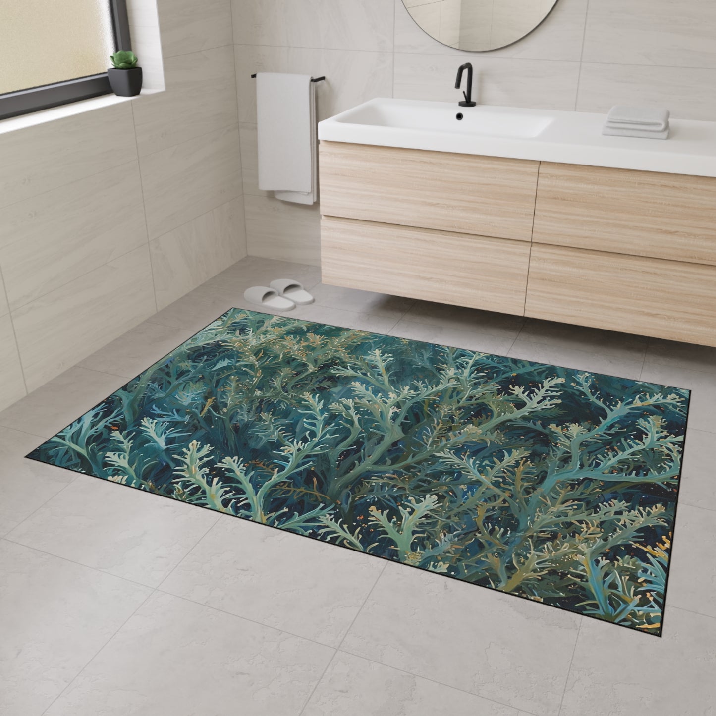 Sea Moss Rug Seascape Rug Heavy Duty Floor Mat
