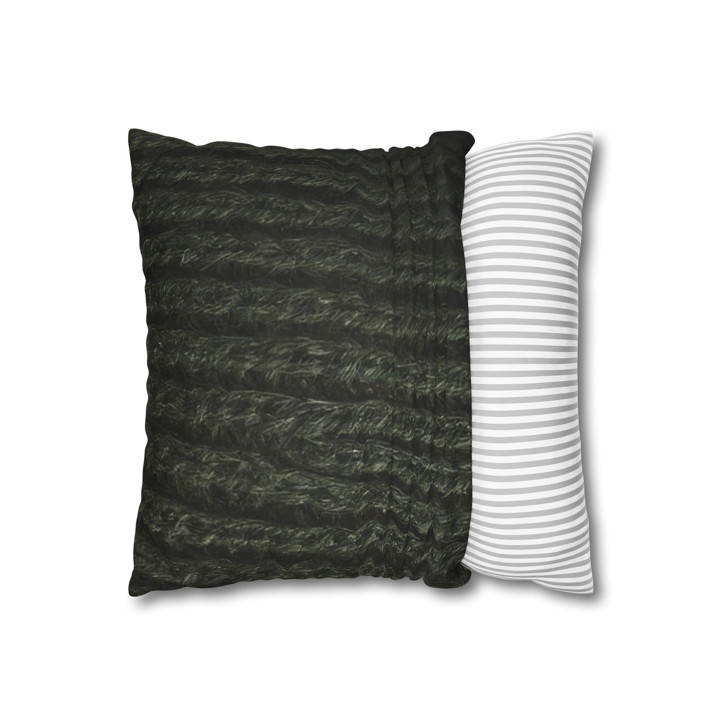 Forest Green Knit Cottage Textured Pillowcase