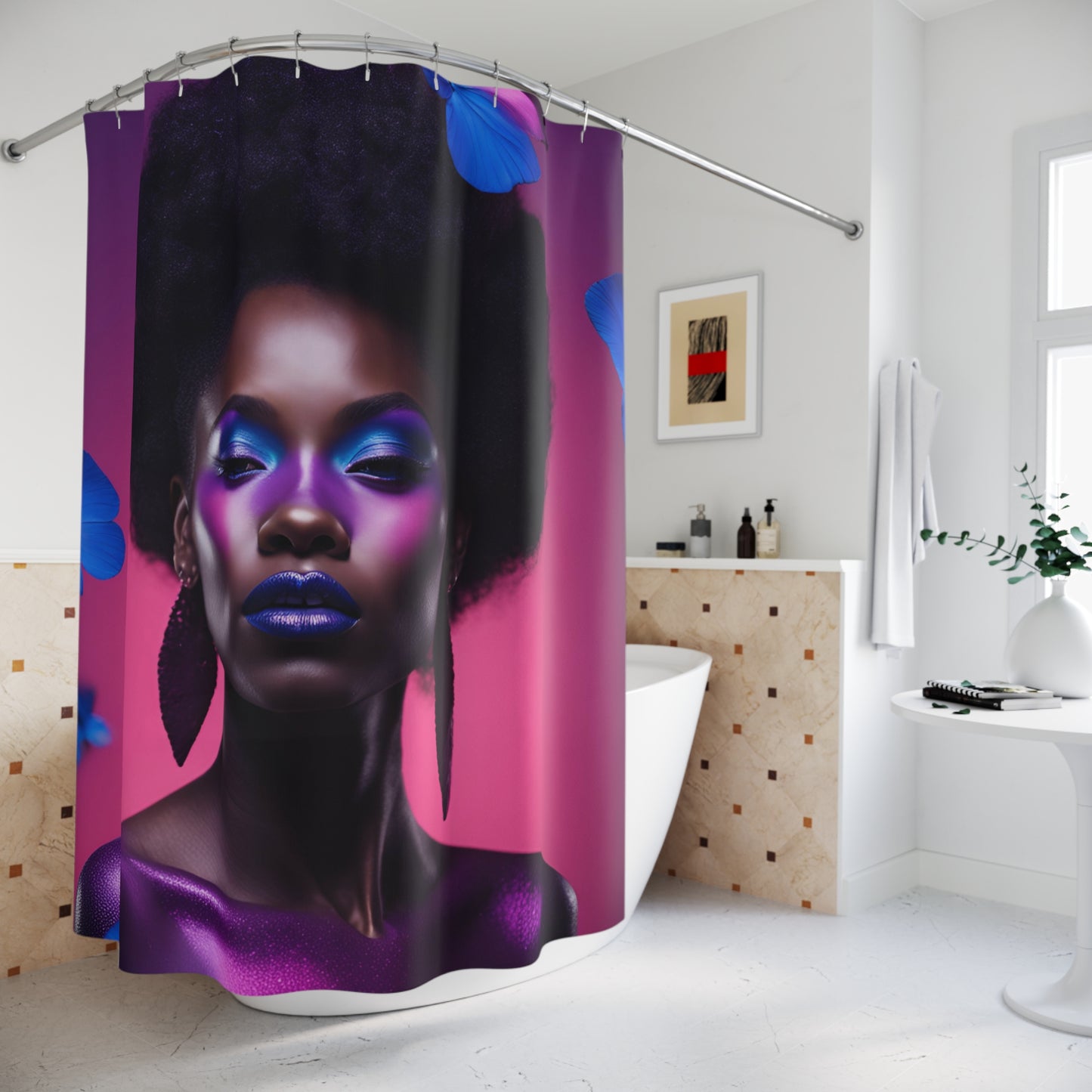 Chocolate Aura Shower Curtain