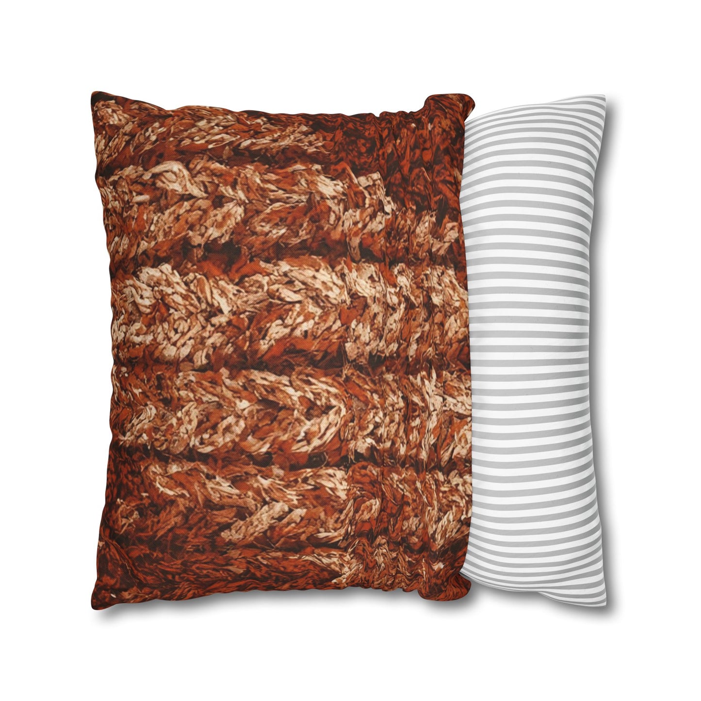 Autumn Knit Pattern Pillow Cover