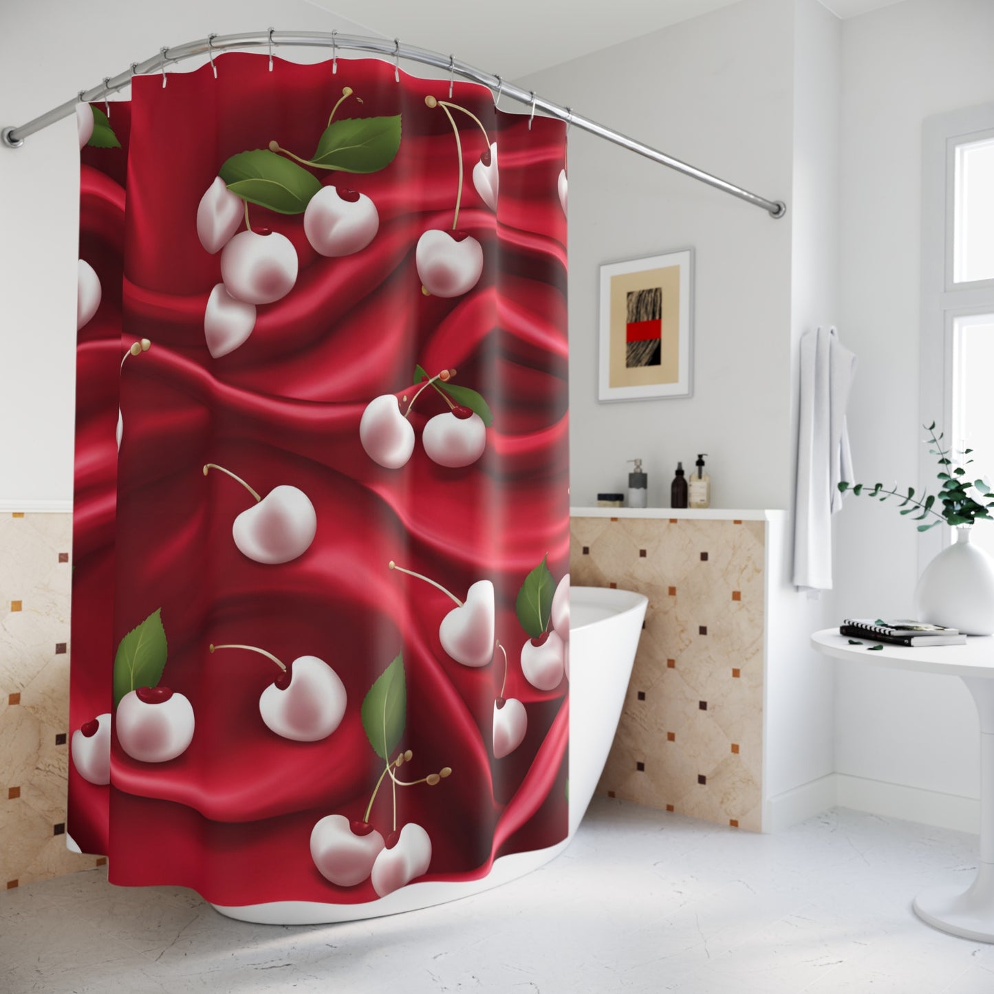 Cherry Eclipse Shower Curtain