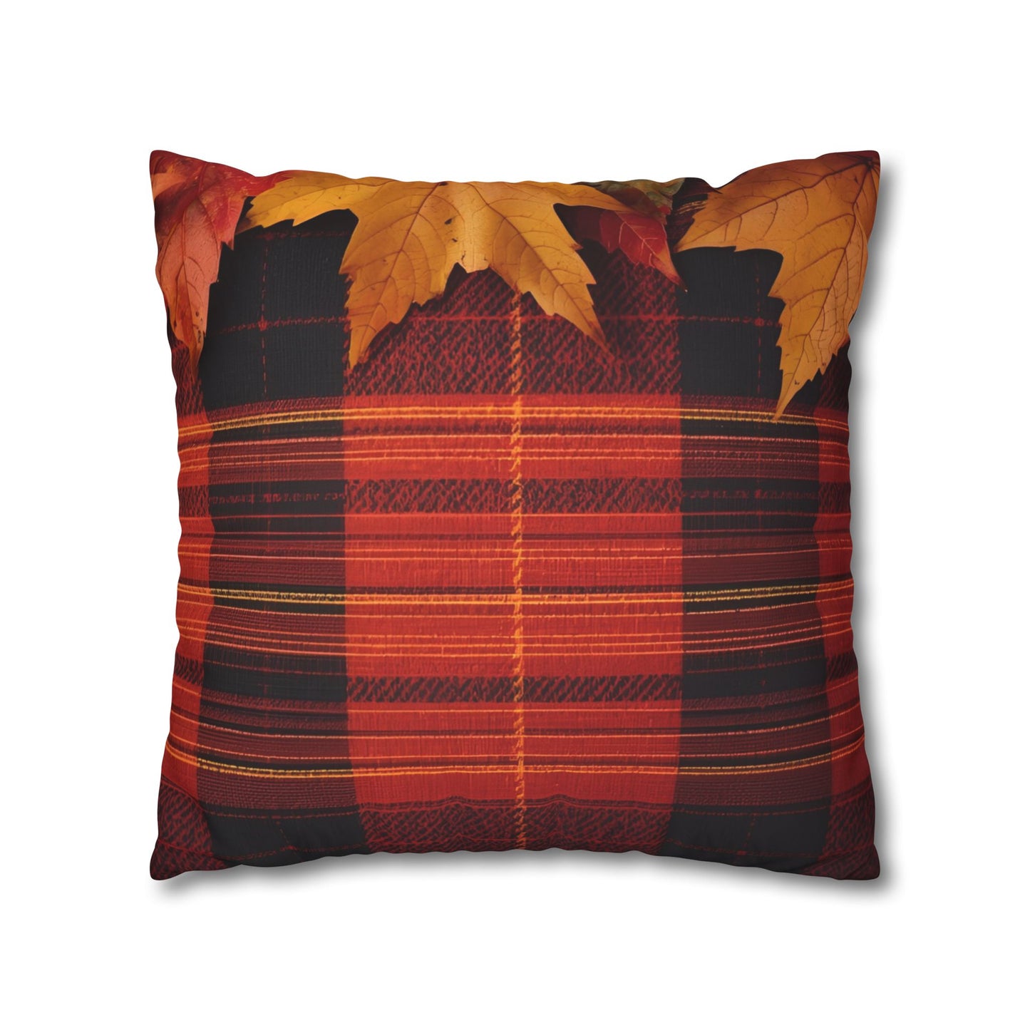 Autumn Plaid Pillowcase Decorative Cushion Cover