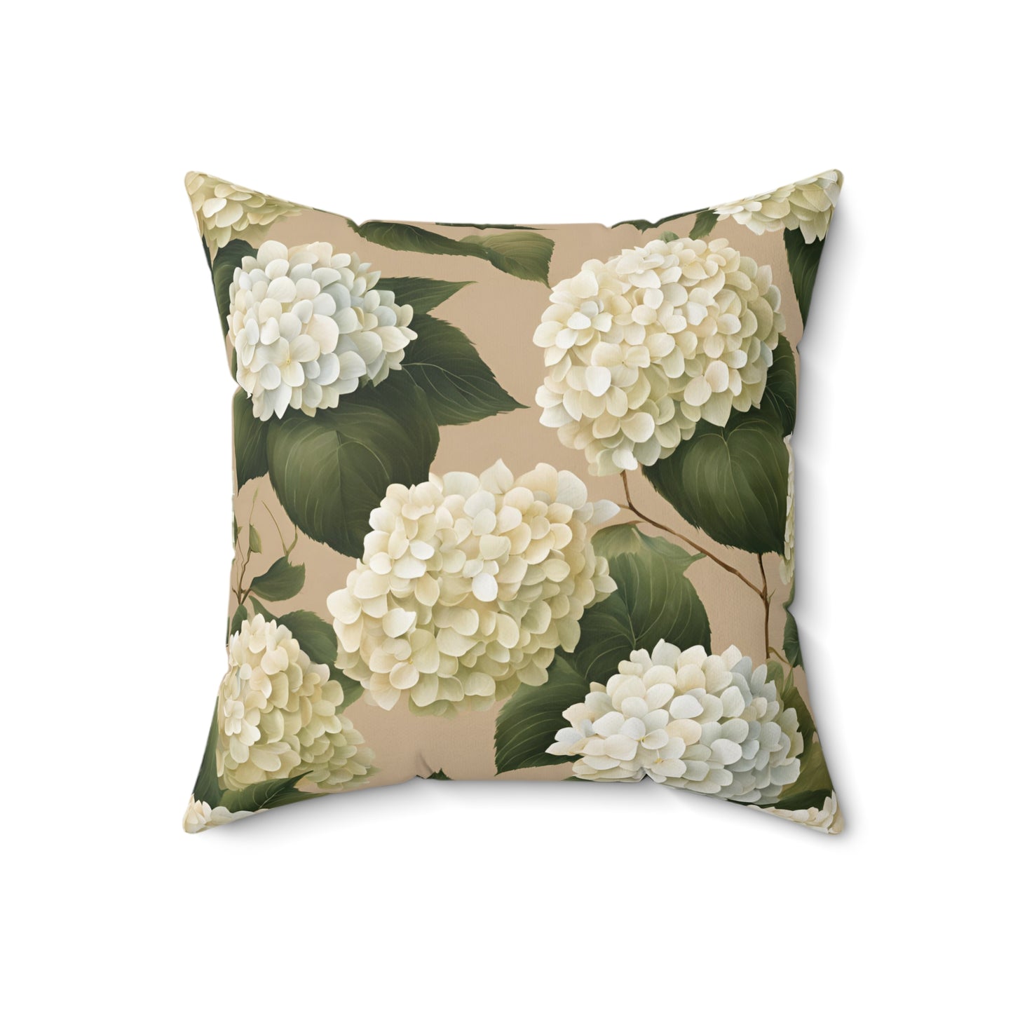 Elegant Floral Decorative Pillow - Hydrangea Design