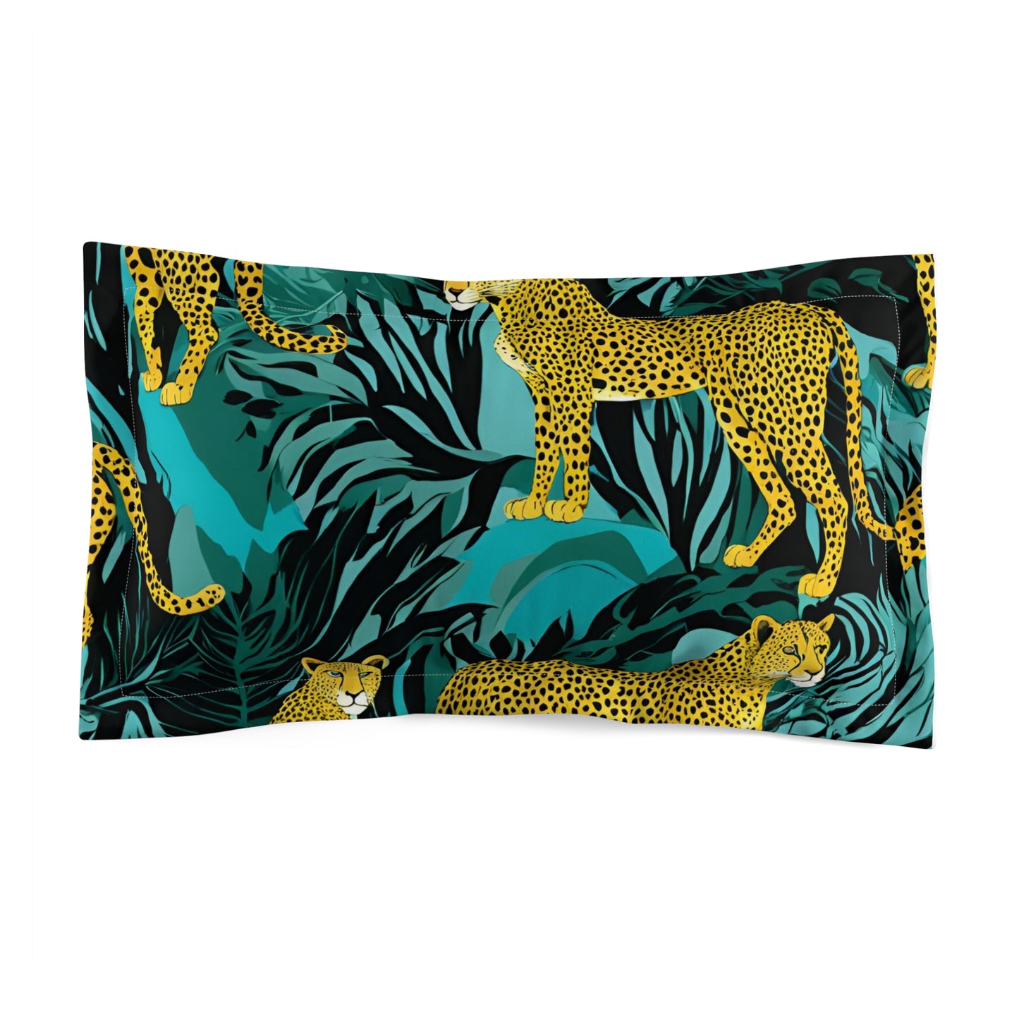 Jungle Leopard Microfiber Pillow Sham