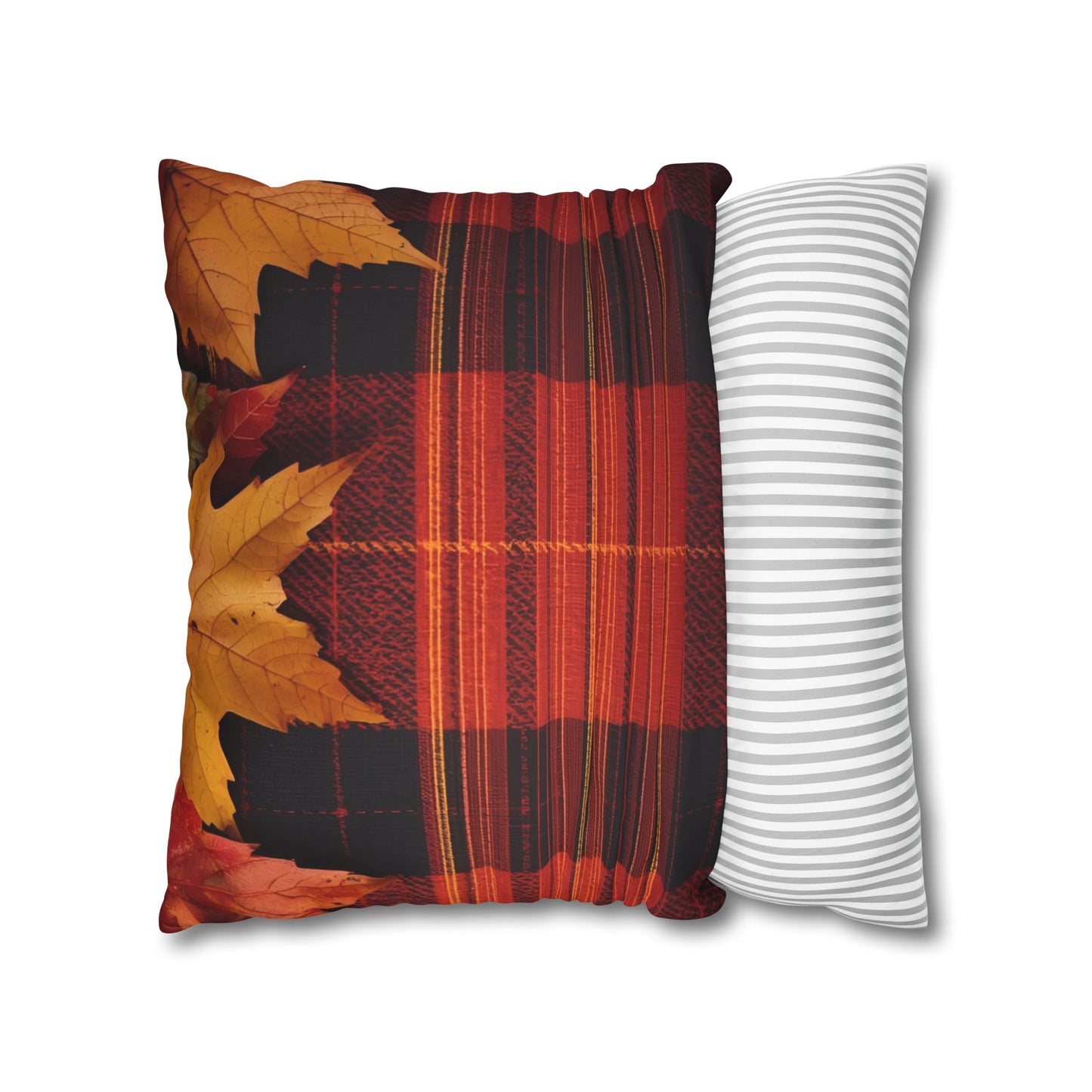 Autumn Plaid Pillowcase Decorative Cushion Cover