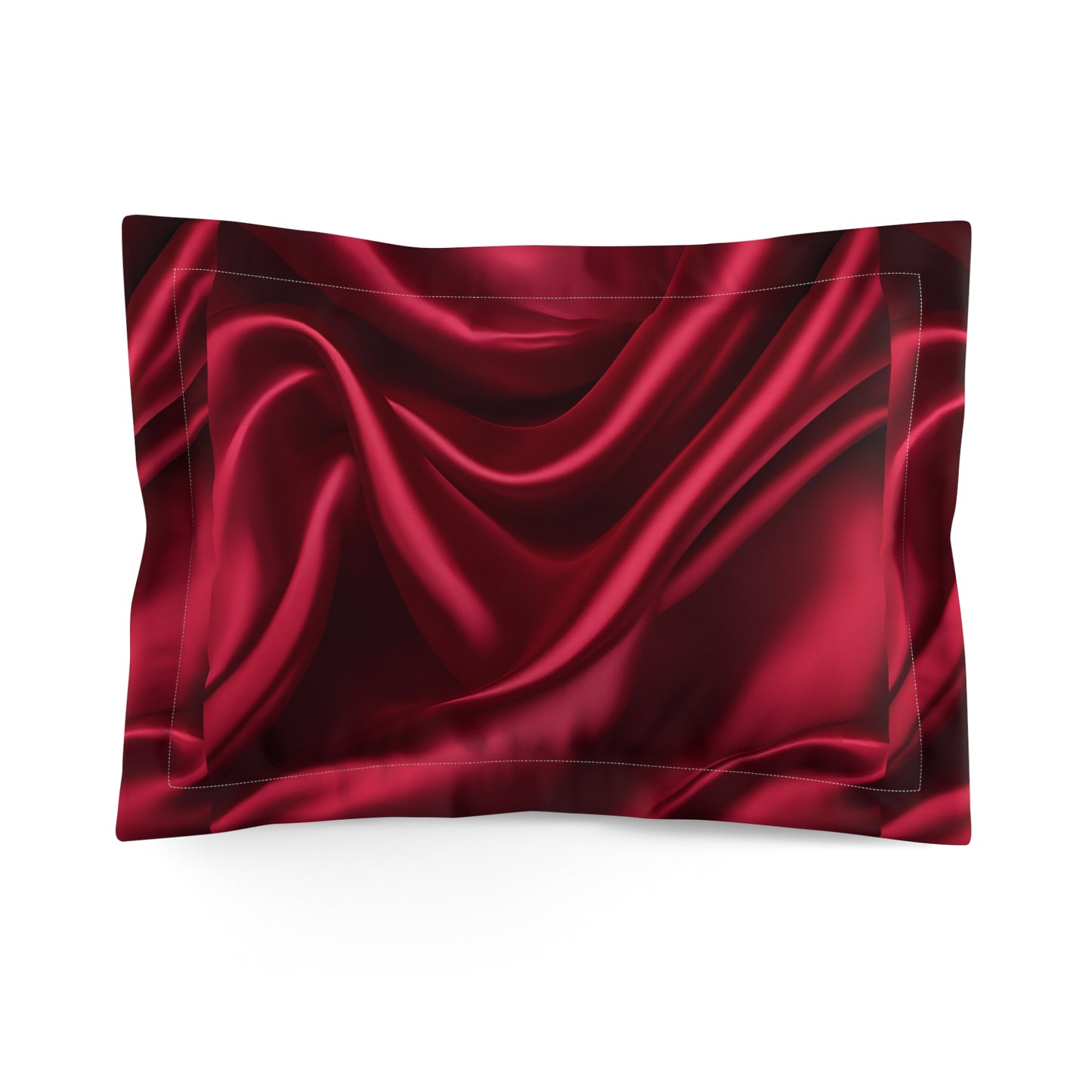 Dark Cherry Silk-Look Microfiber Pillow Sham