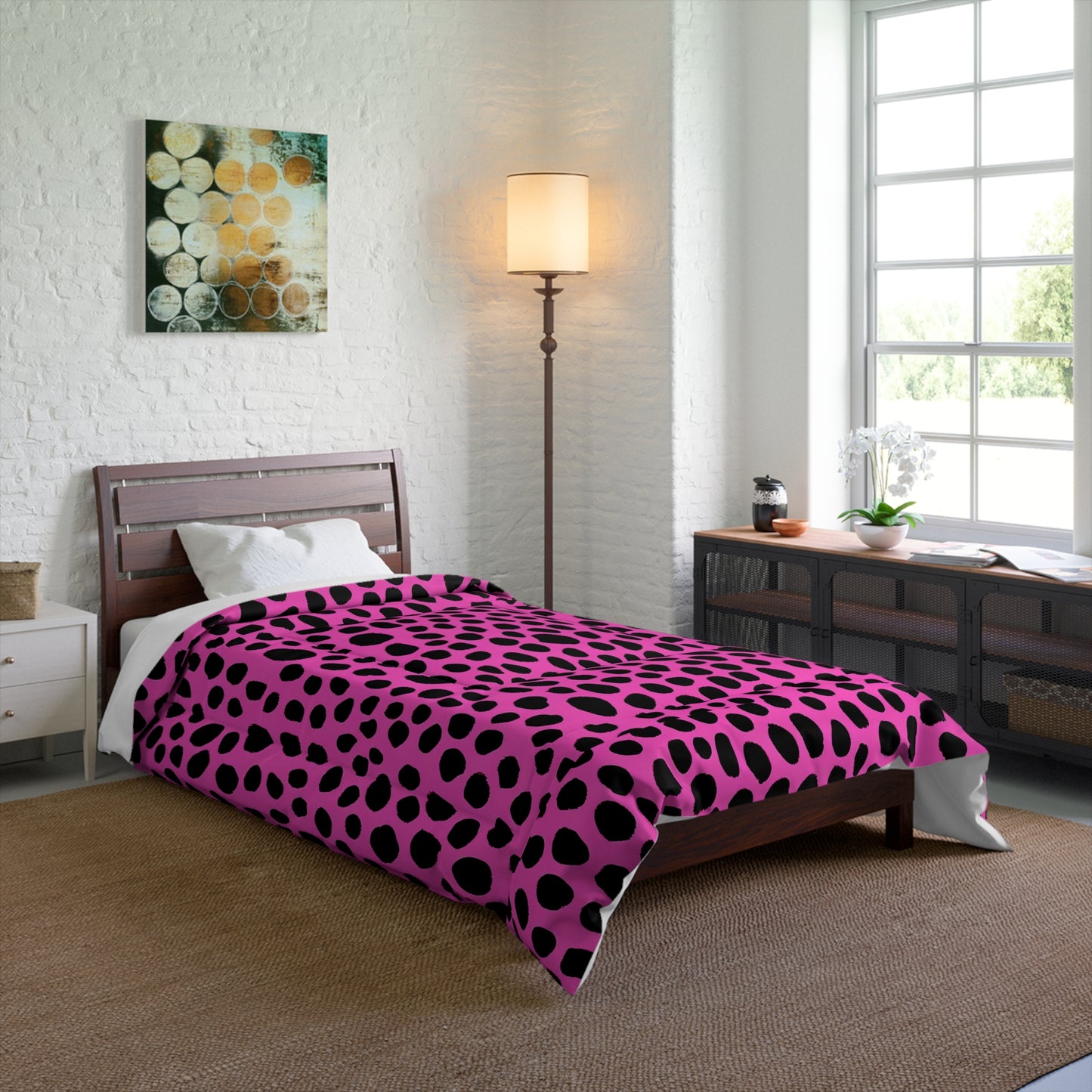 Spotted Dotted Pink World Comforter