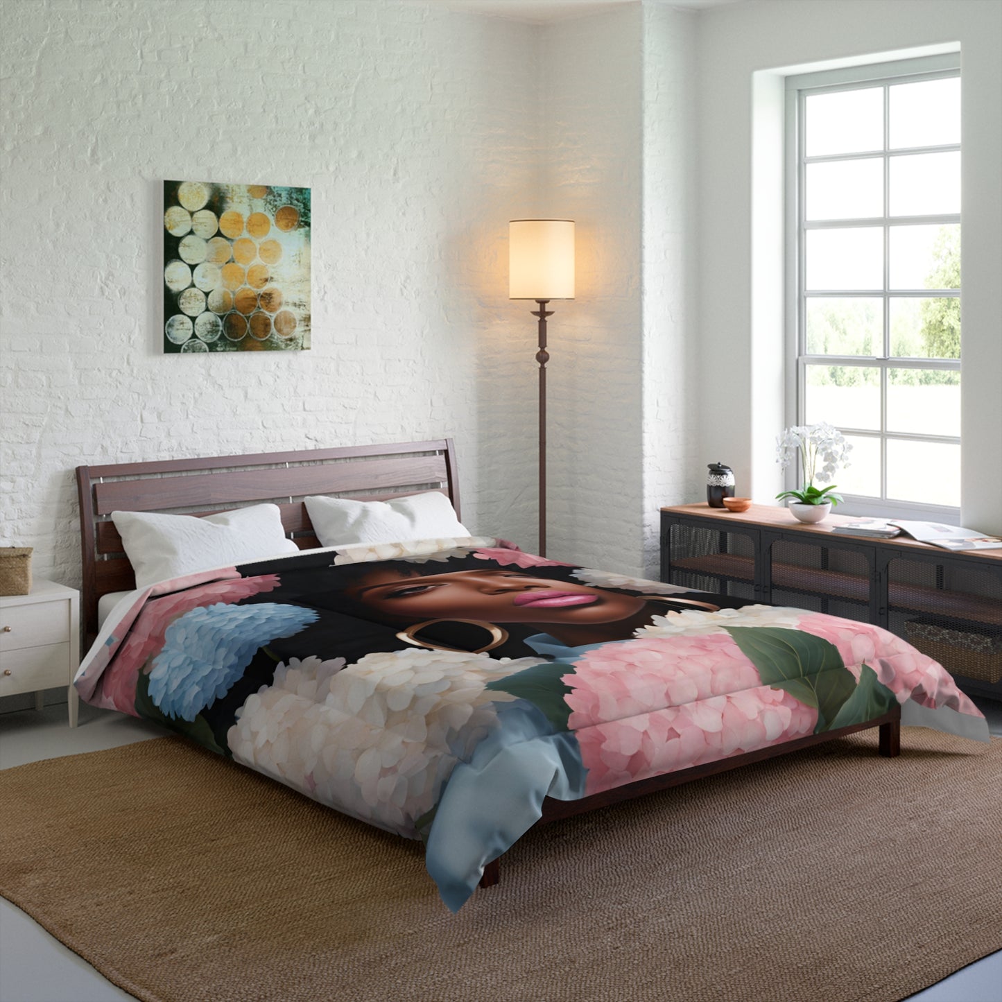 Afra Hydrangea Comforter