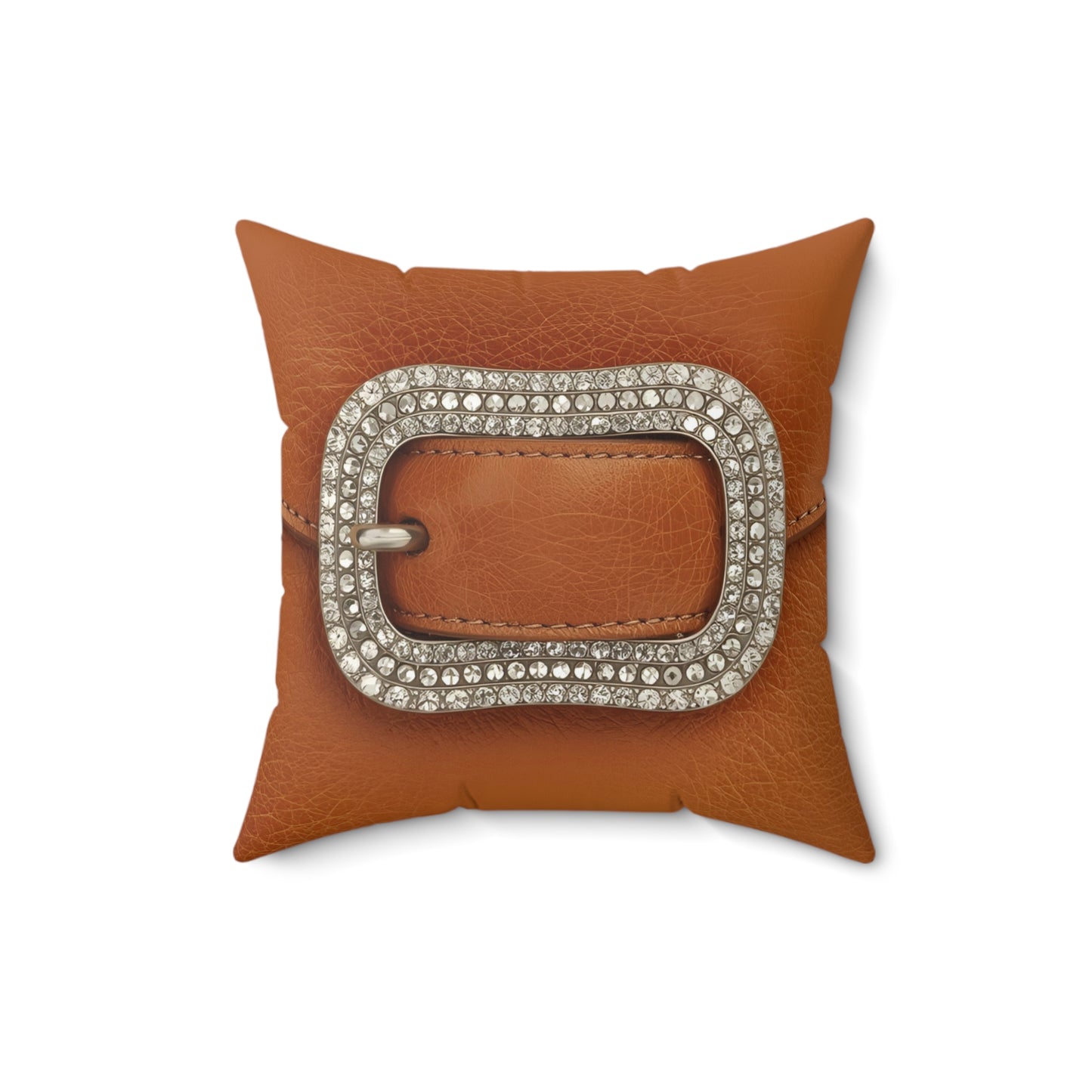 Chic Buckle Accent Decorative Pillow | Cozy Home Decor, Book Nook, Gift for Home, Living Room Accent, Cubicle Decor