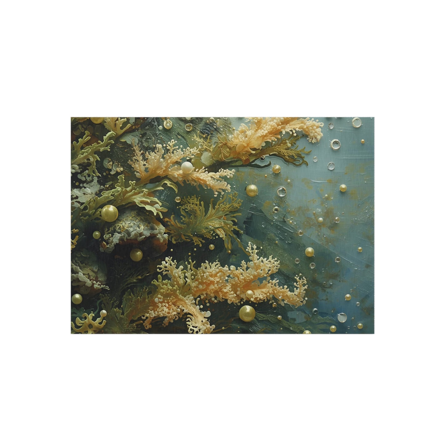Elegant Sea Moss Rug- Coastal Outdoor Rug