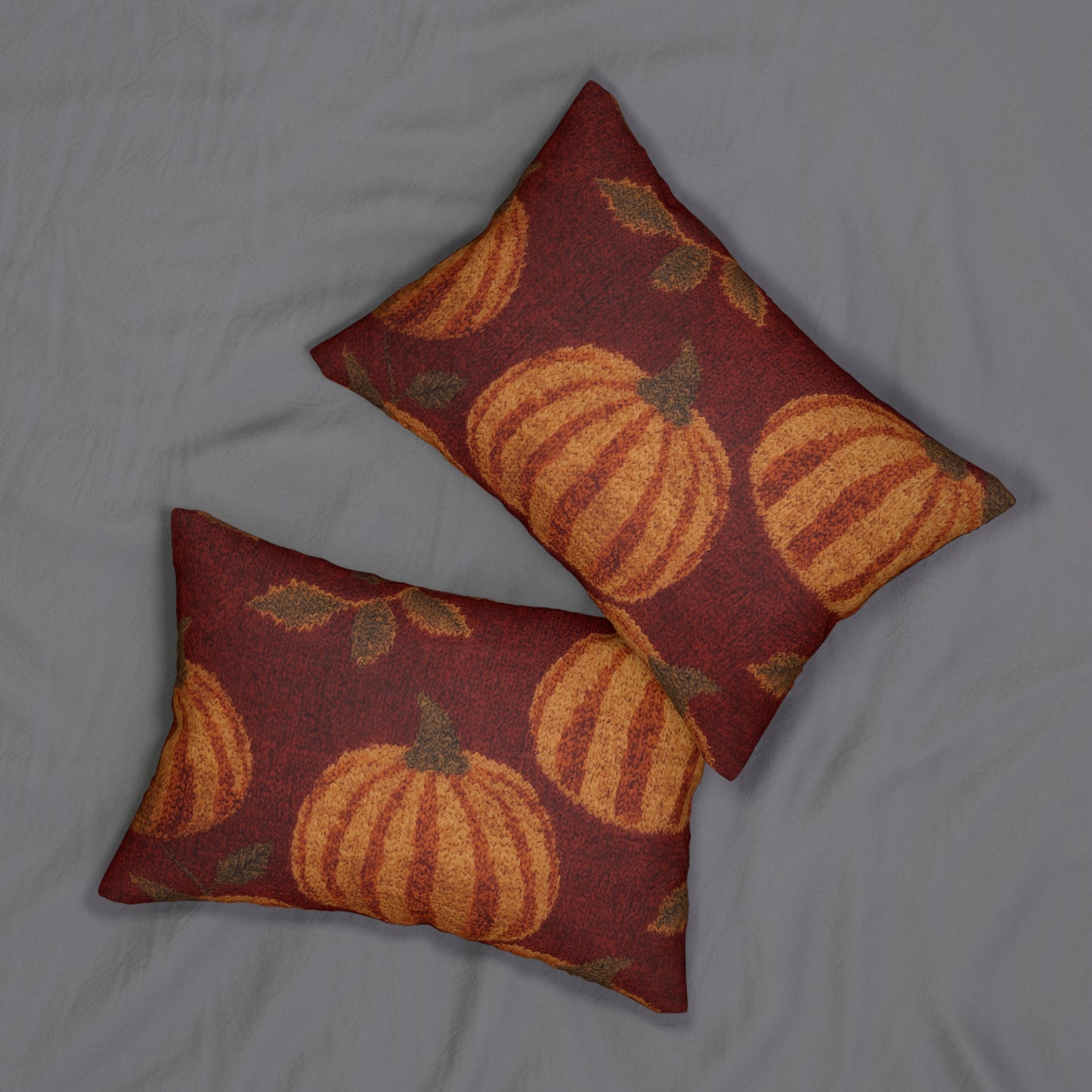 Autumn Pumpkin Lumbar Pillow