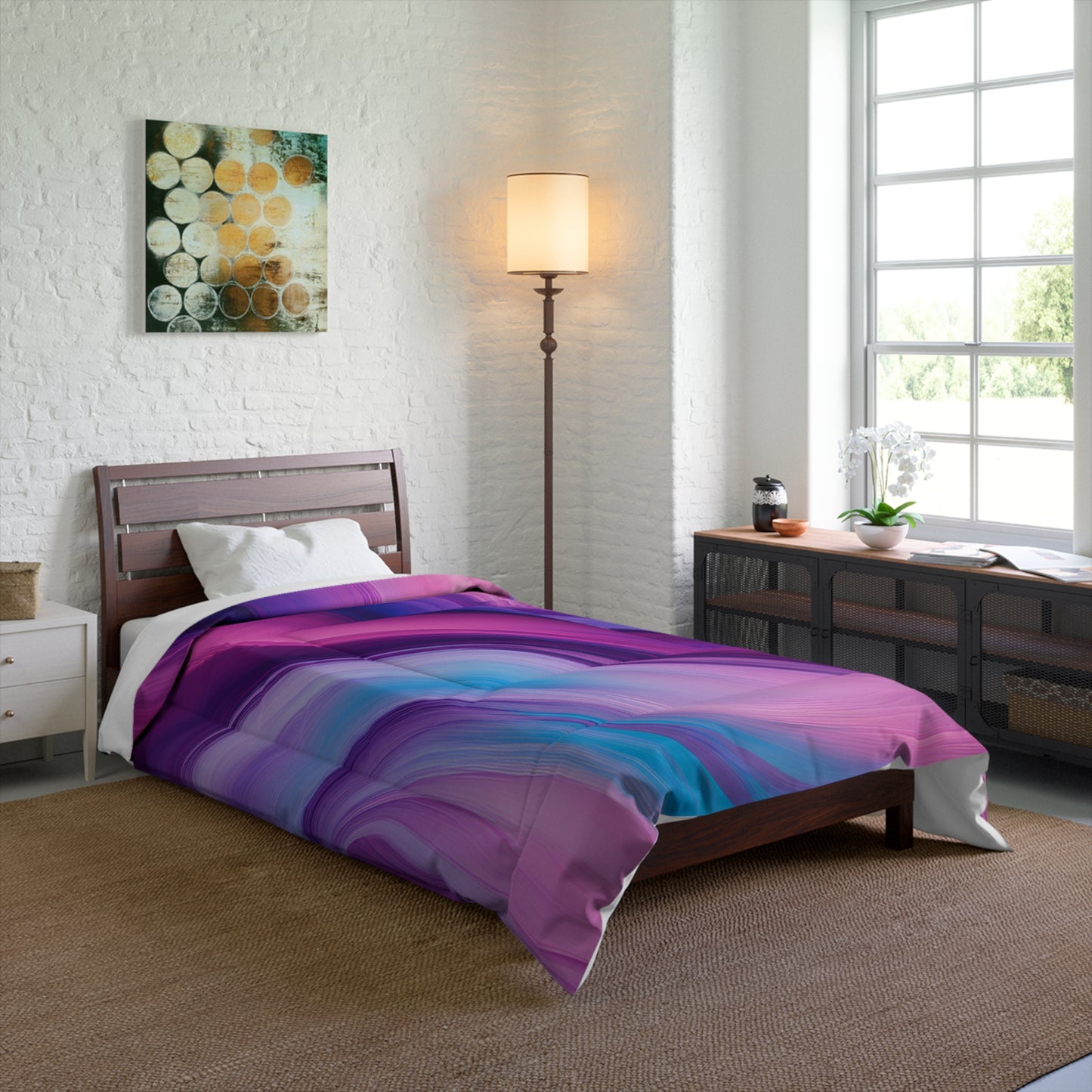 Vibrant Gradient Comforter