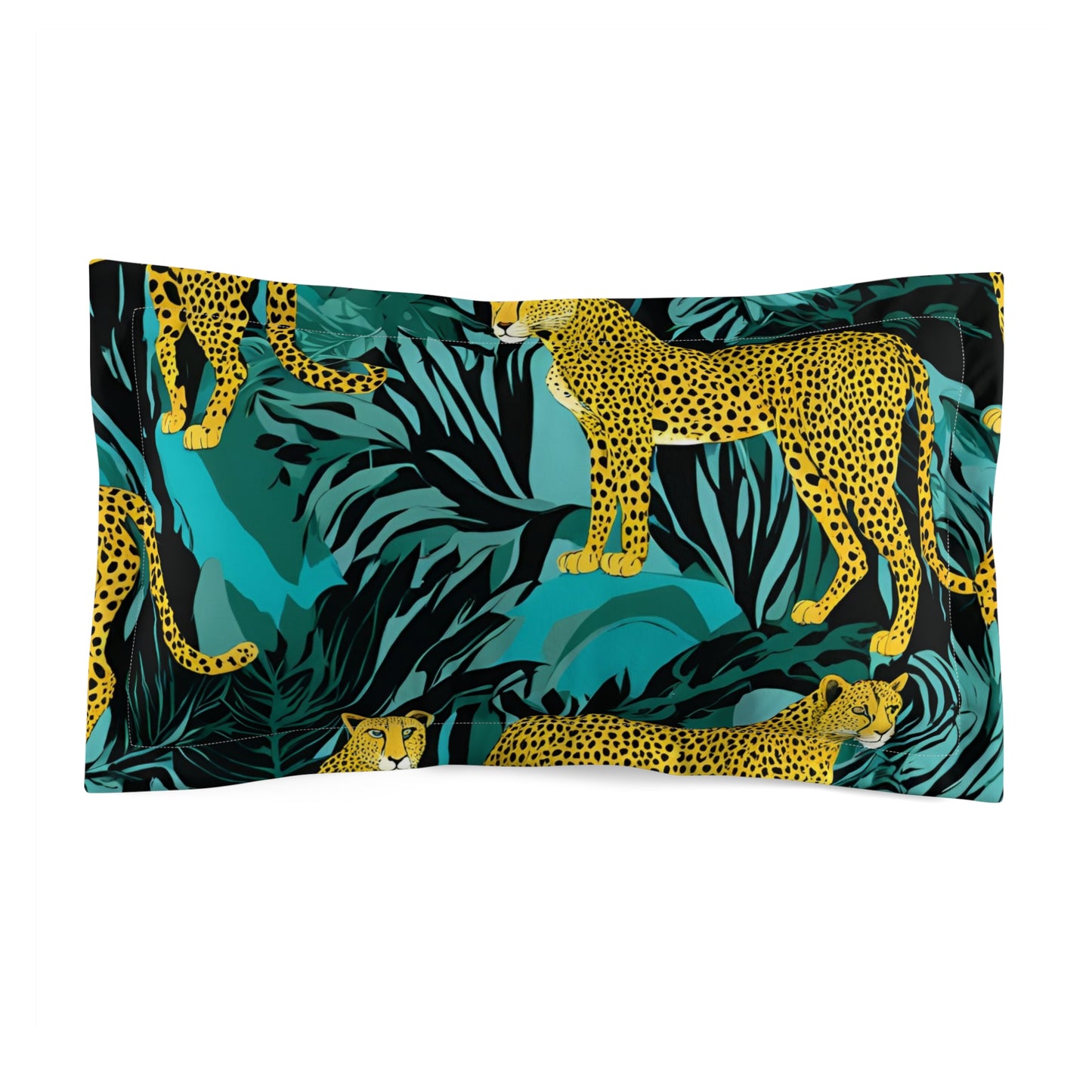Jungle Leopard Microfiber Pillow Sham