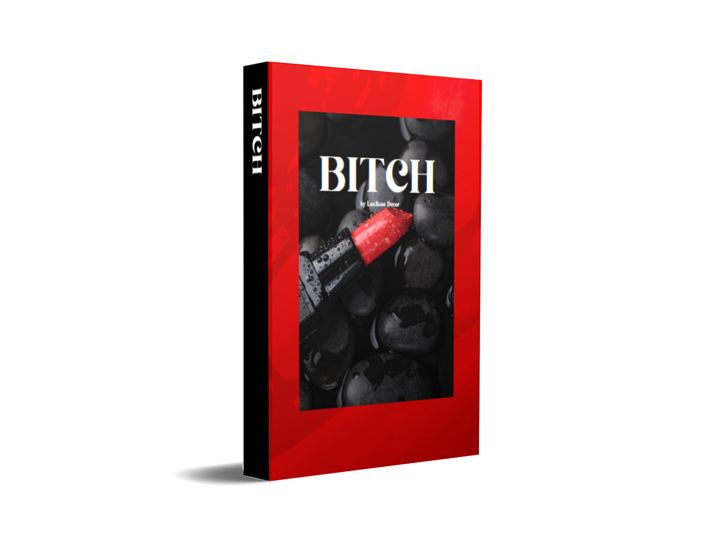 Bitch Red Decorative Book-Individual Book-LouRose Decor-LouRose Decor