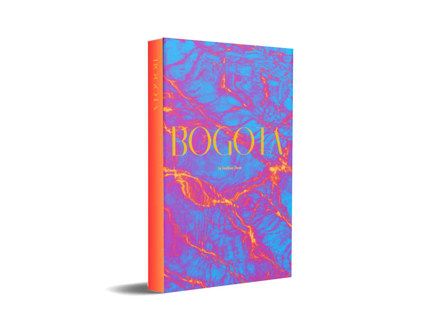 Bogota Orange and Blue Decorative Book-Individual Book-LouRose Decor-LouRose Decor