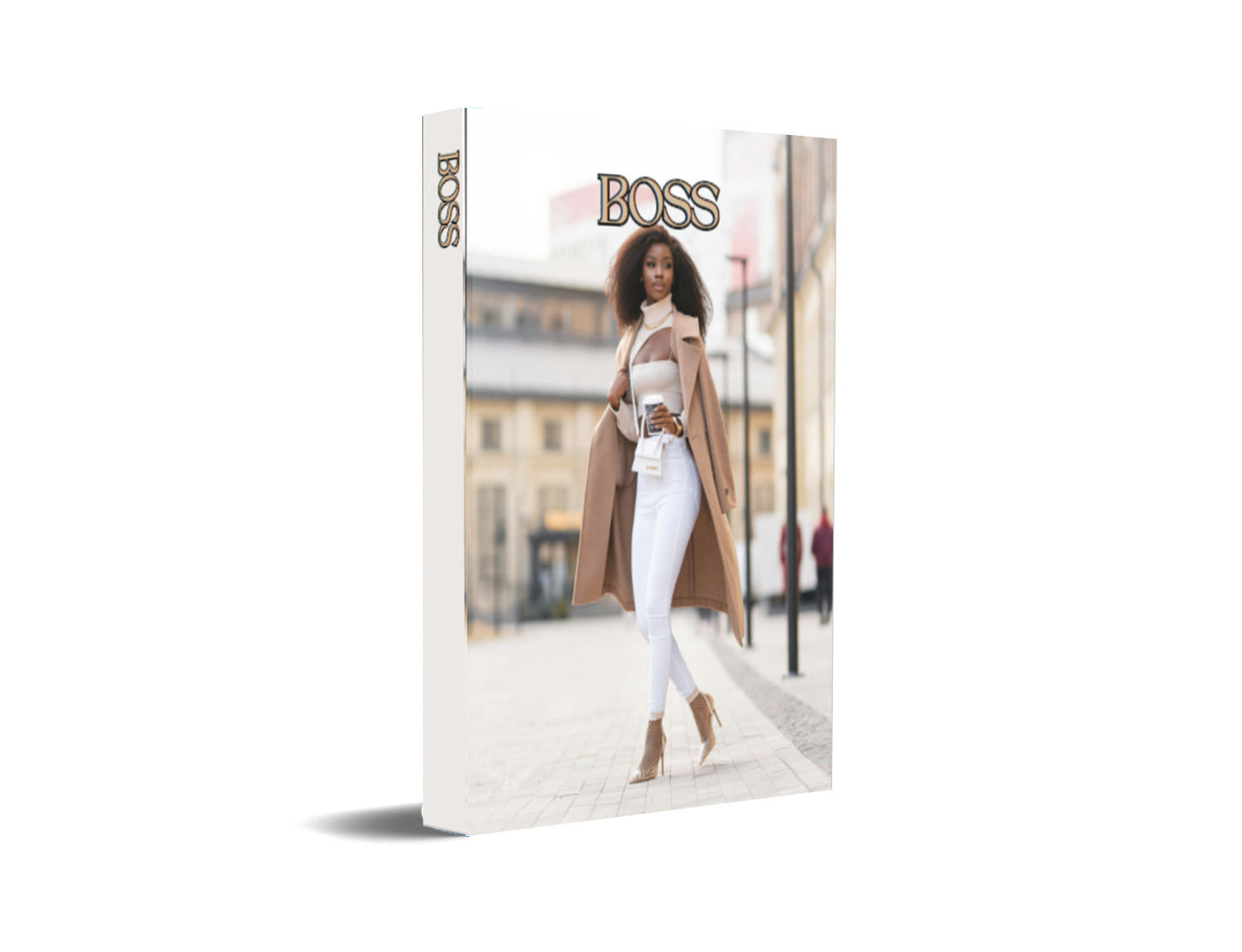 Boss Brown and Gray Decorative Book-Individual Book-LouRose Decor-LouRose Decor