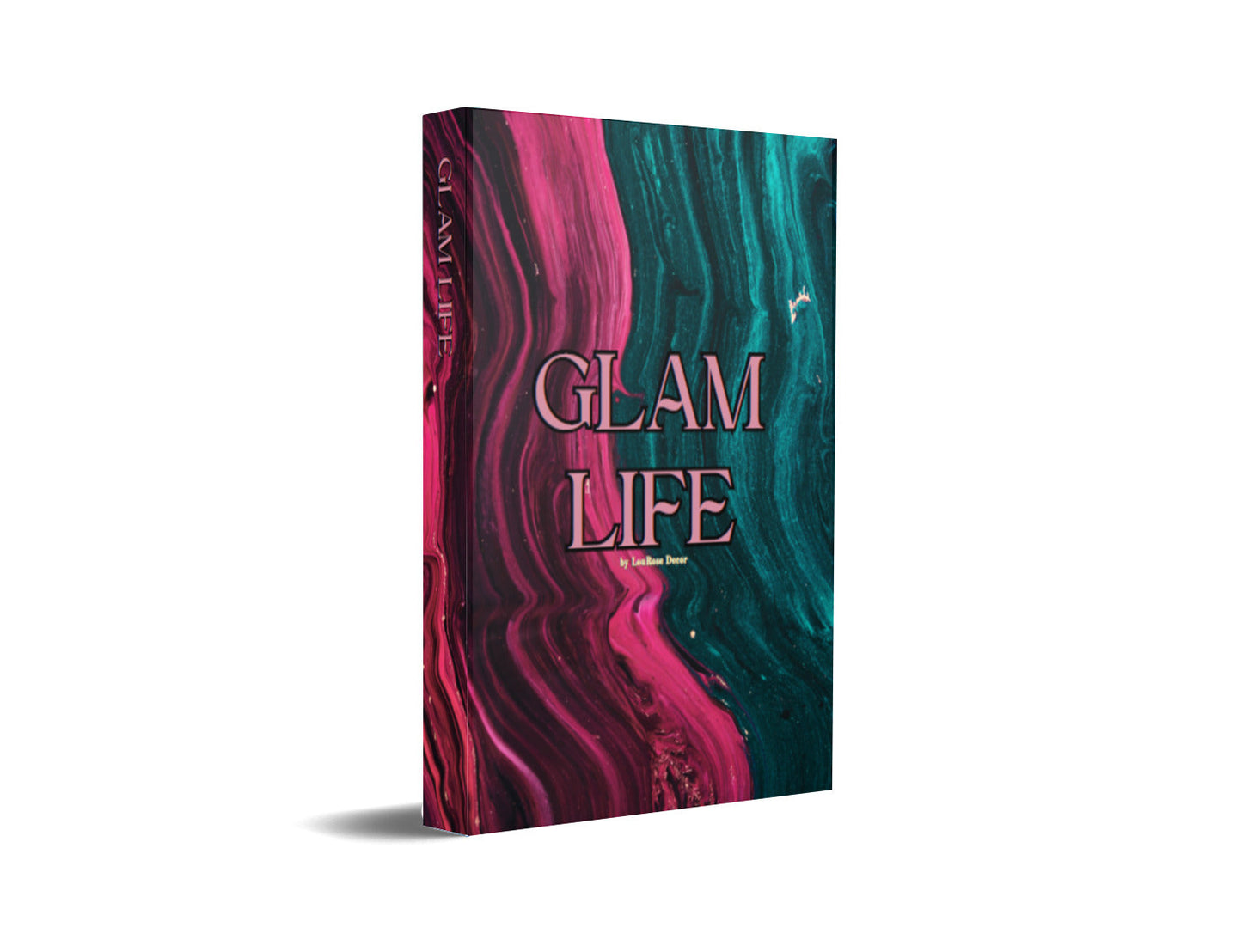 Glam Life Burgundy and Emerald Decorative Book-Individual Book-LouRose Decor-LouRose Decor