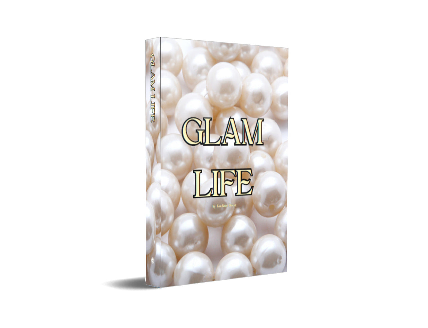 Glam Life White Pearl Decorative Book-Individual Book-LouRose Decor-LouRose Decor