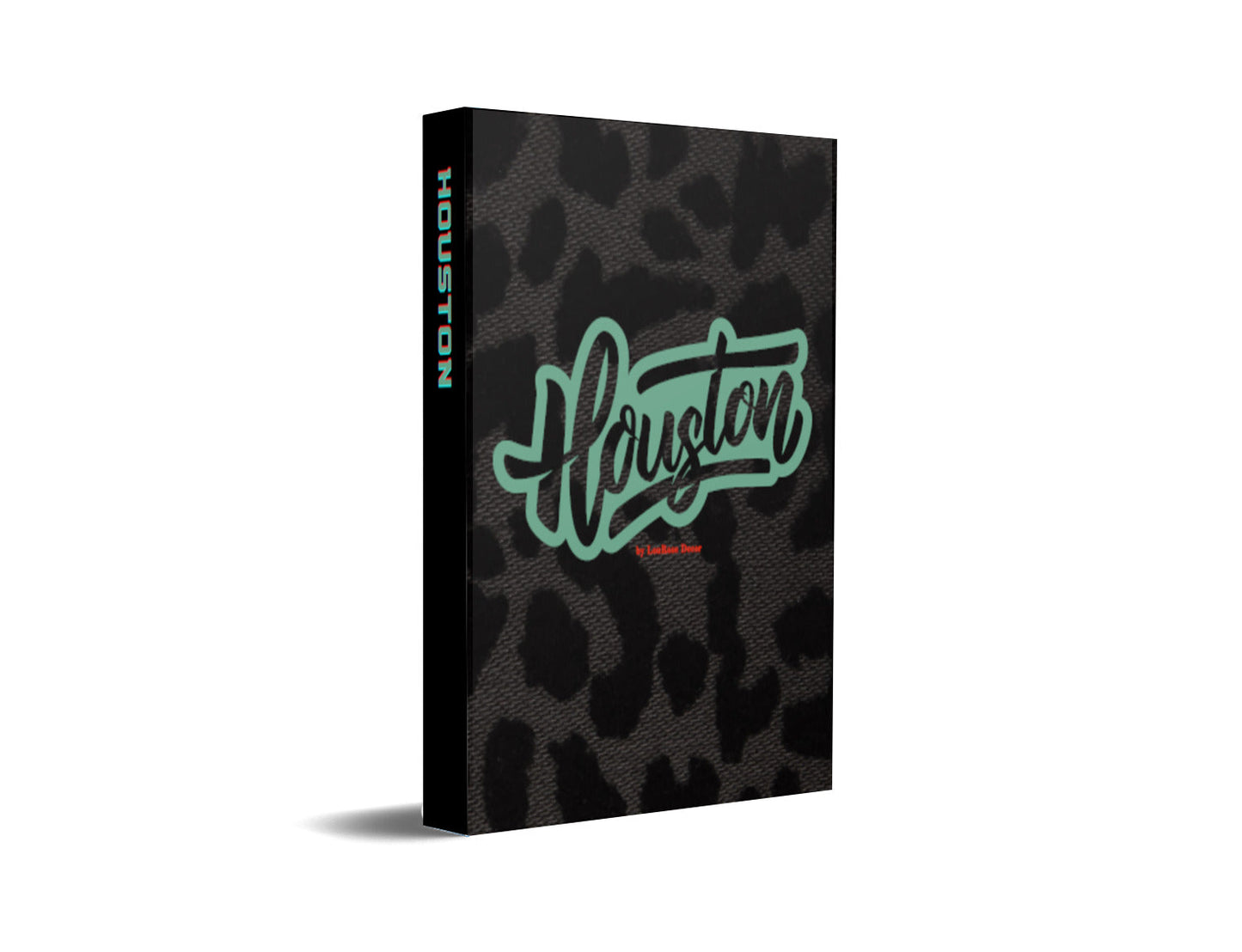 Houston Black and Green Decorative Book-Individual Book-LouRose Decor-LouRose Decor