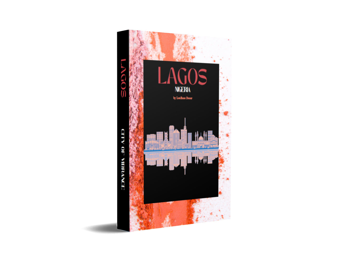 Lagos Coral Decorative Book-Individual Book-LouRose Decor-LouRose Decor