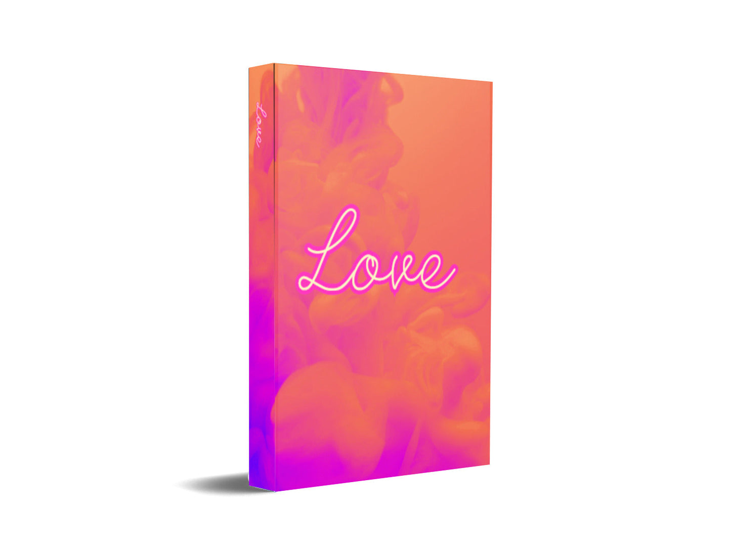 Love Hot Pink Clouds Decorative Book-Individual Book-LouRose Decor-LouRose Decor