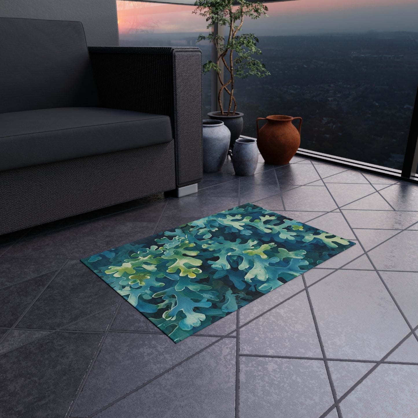 Serene Sea Moss Indoor/Outdoor Rug