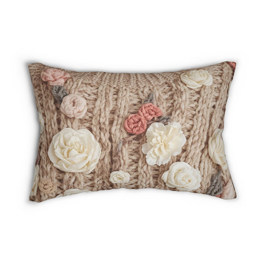 Cottage Rose Lumbar Pillow