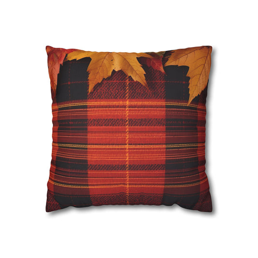 Autumn Plaid Pillowcase Decorative Cushion Cover