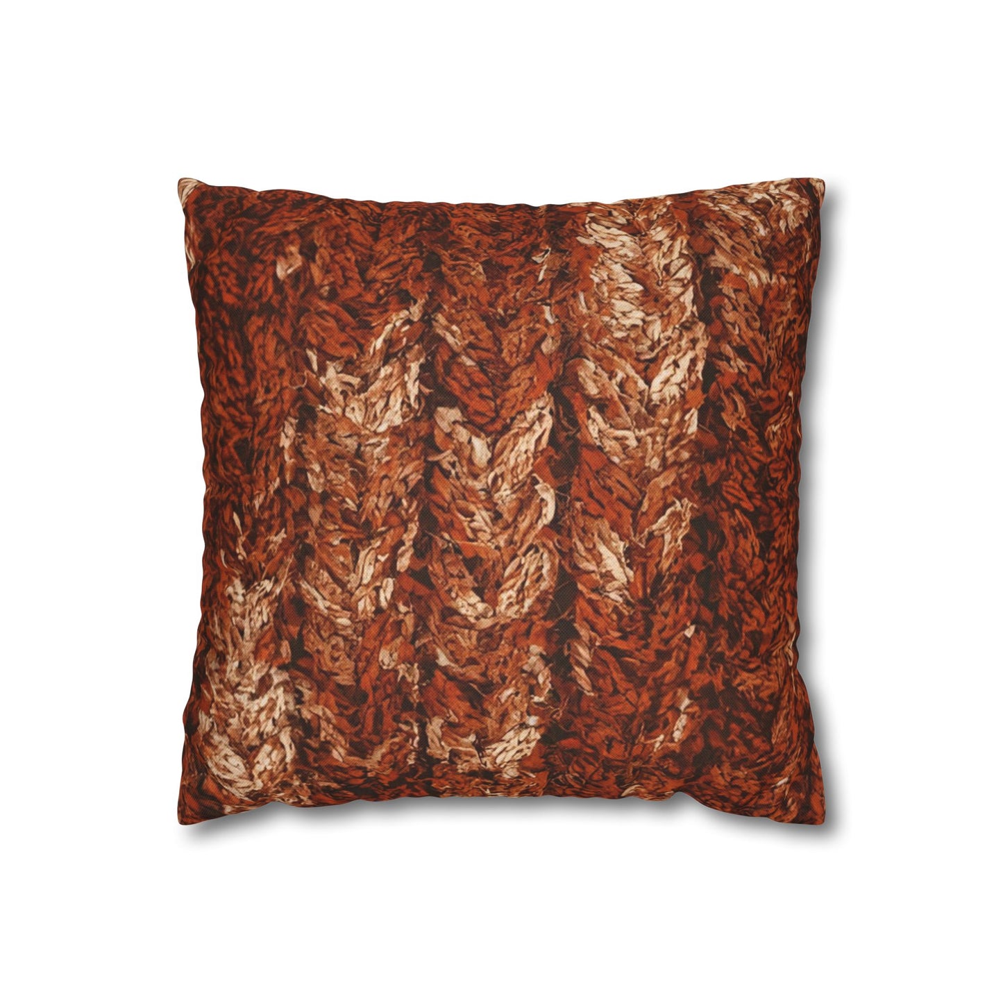 Autumn Knit Pattern Pillow Cover