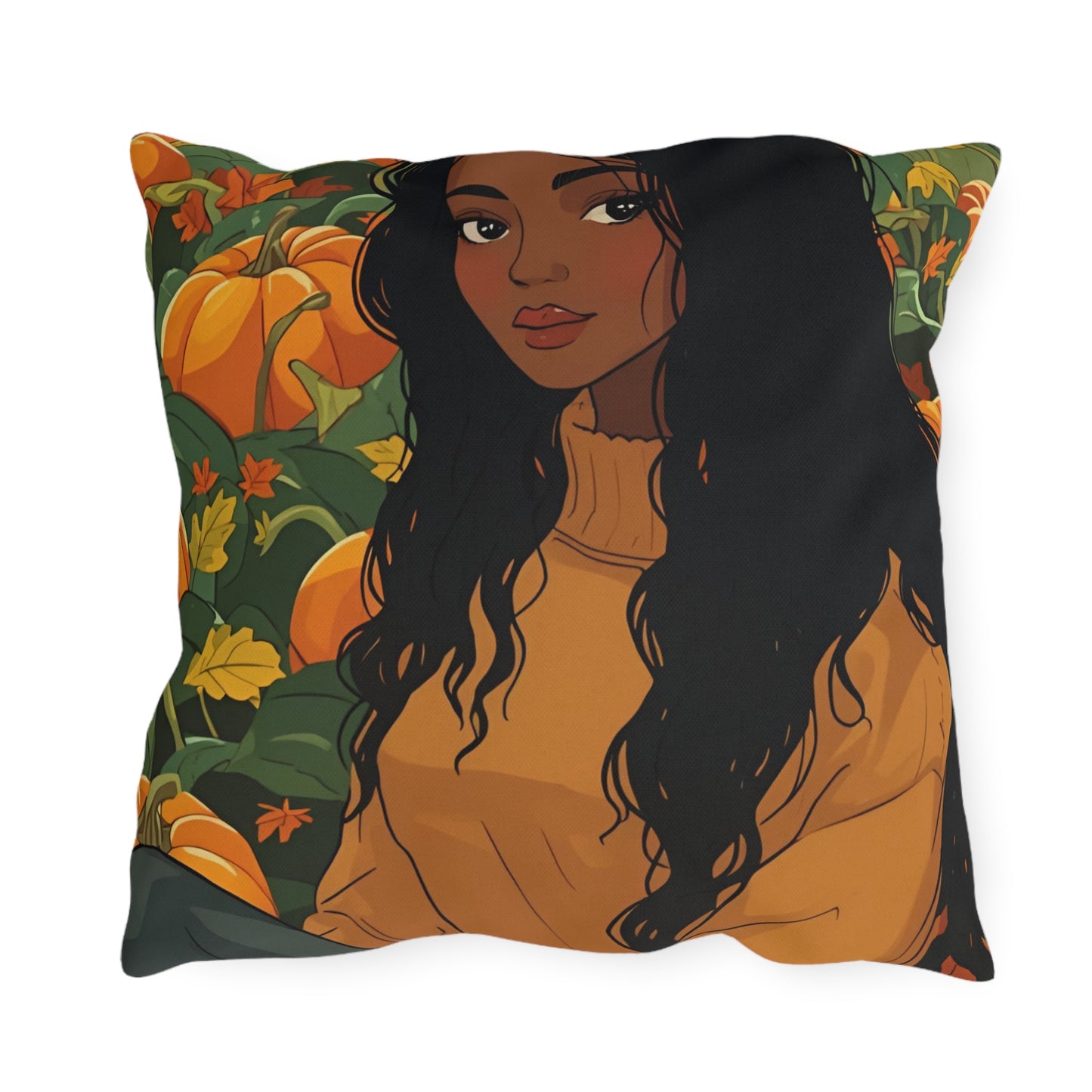 Autumn Charm Lumbar Outdoor Pillows