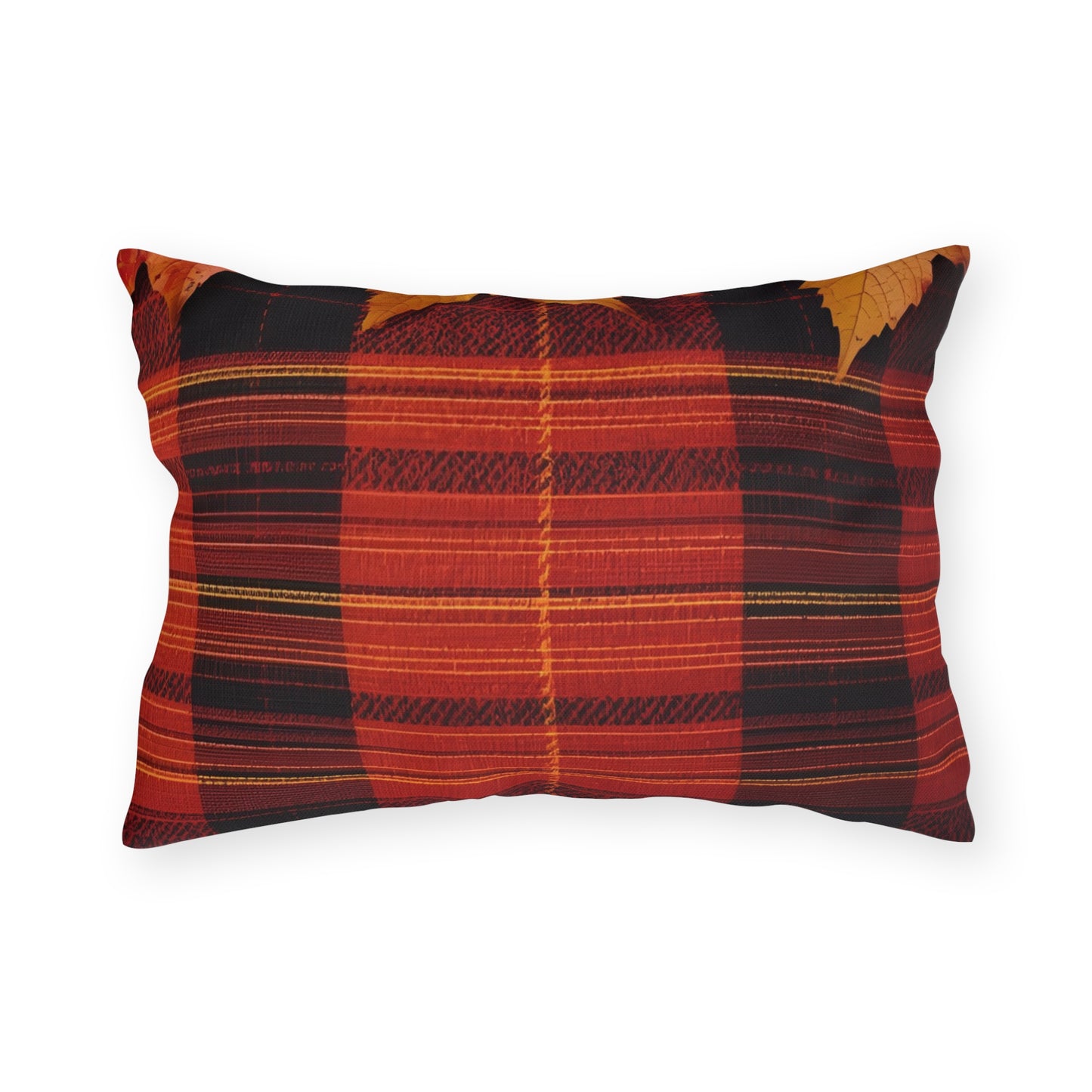 Autumn Plaid Outdoor Pillow