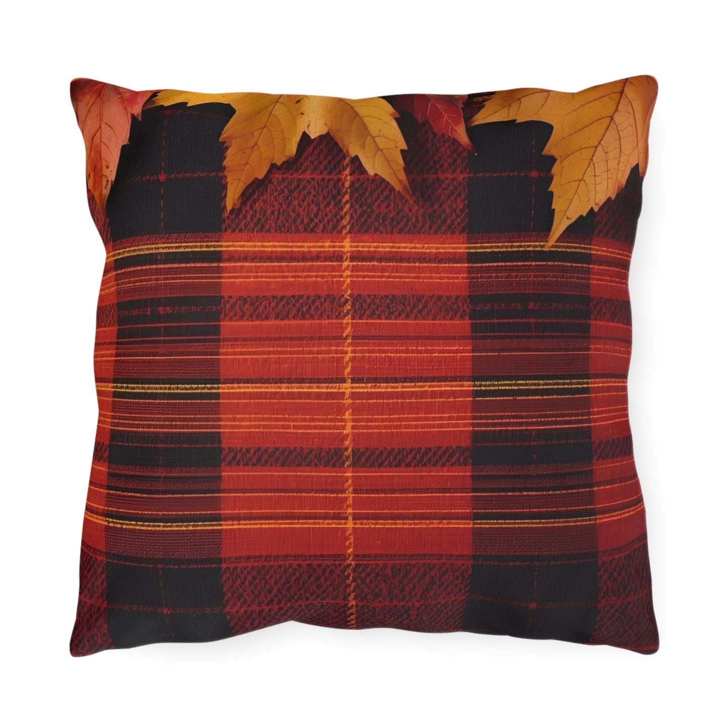 Autumn Plaid Outdoor Pillow