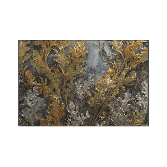 Elegant Sea Moss Rug Floral Heavy Duty Floor Mat