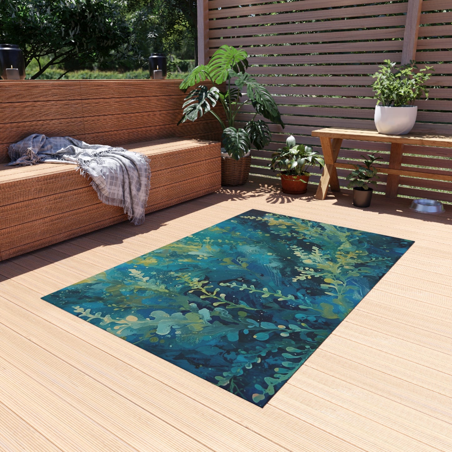 Sea Moss Rug Botanical Outdoor Rug