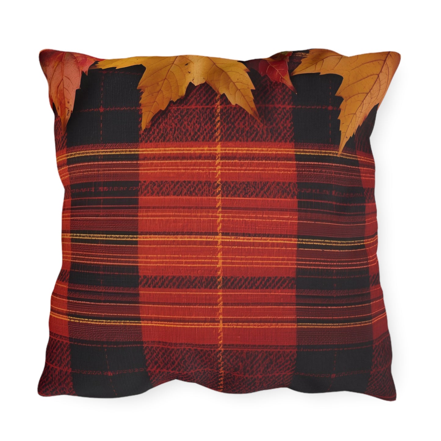 Autumn Plaid Outdoor Pillow
