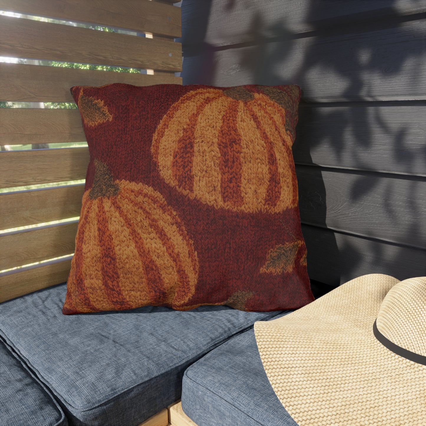 Autumn Pumpkin Outdoor Pillow