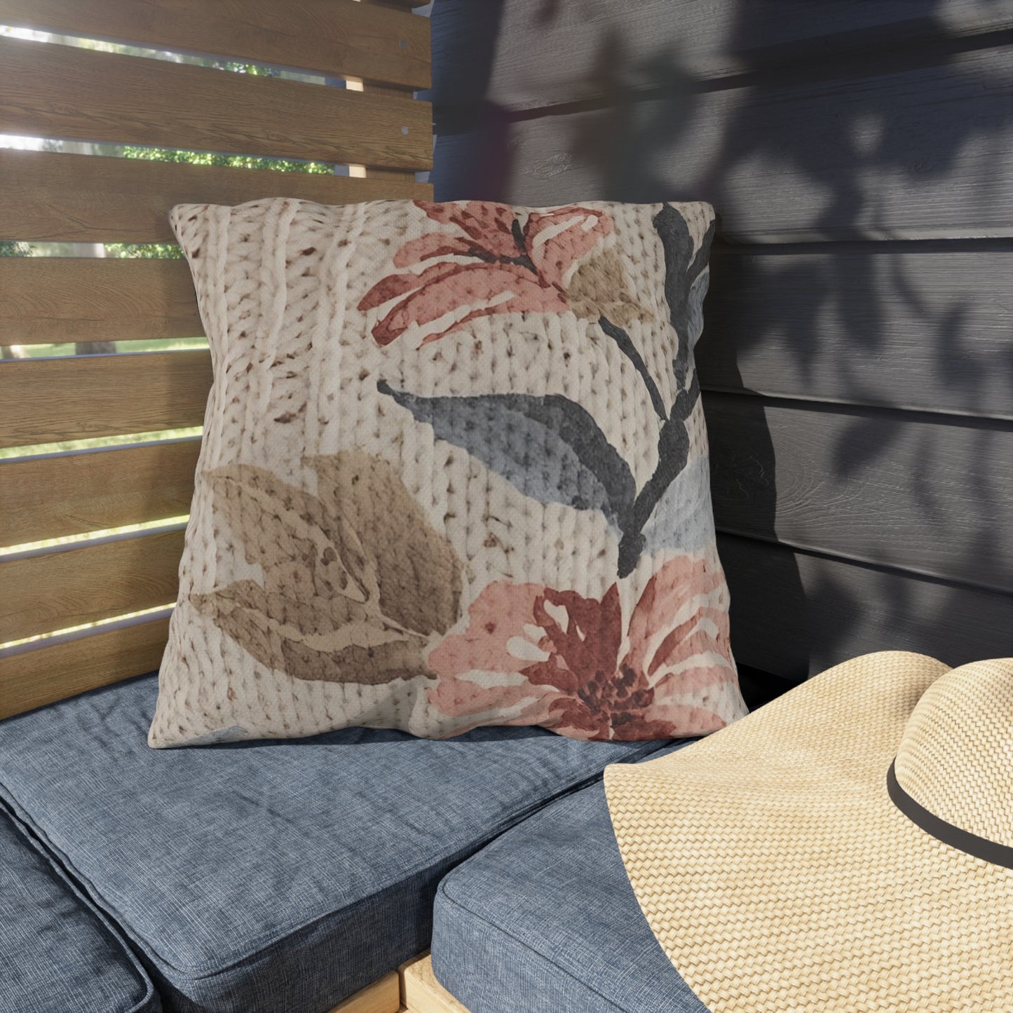 Cottage Rose Outdoor Pillow