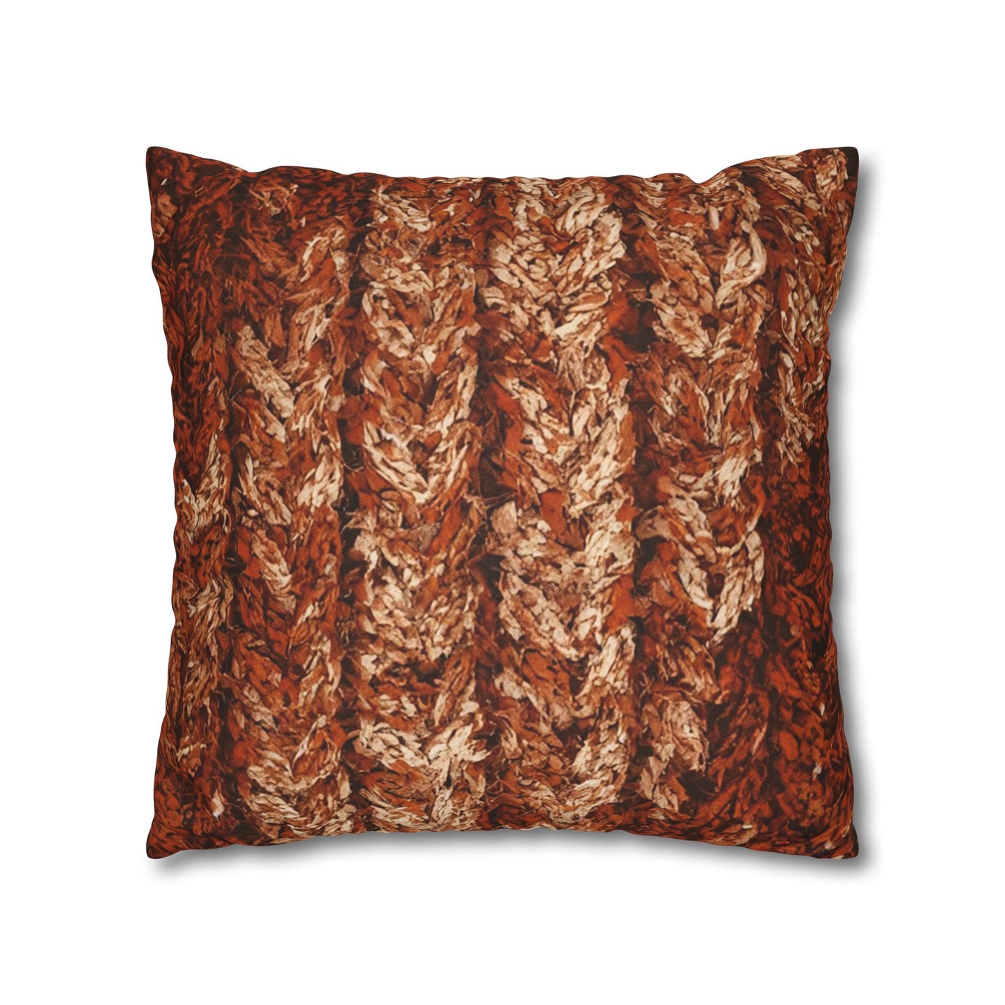 Autumn Knit Pattern Pillow Cover