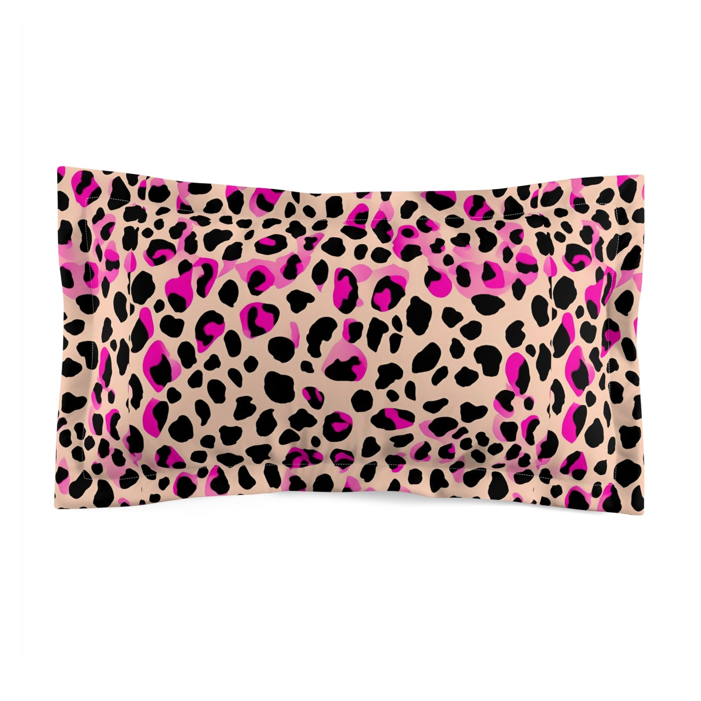 Pink Pretty Cheetah Microfiber Pillow Sham