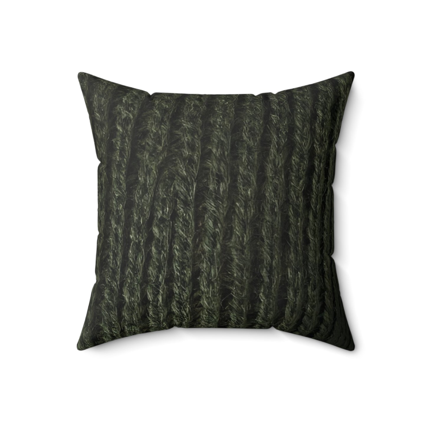 Forest Green Knit Cottage Textured Pillow