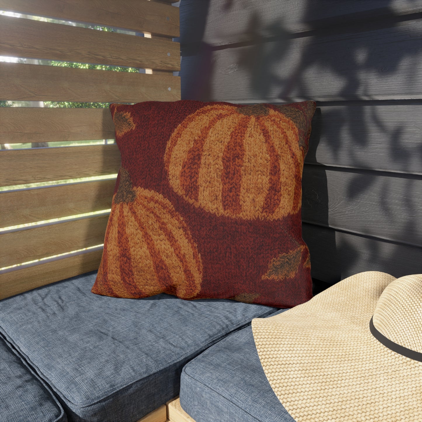 Autumn Pumpkin Outdoor Pillow