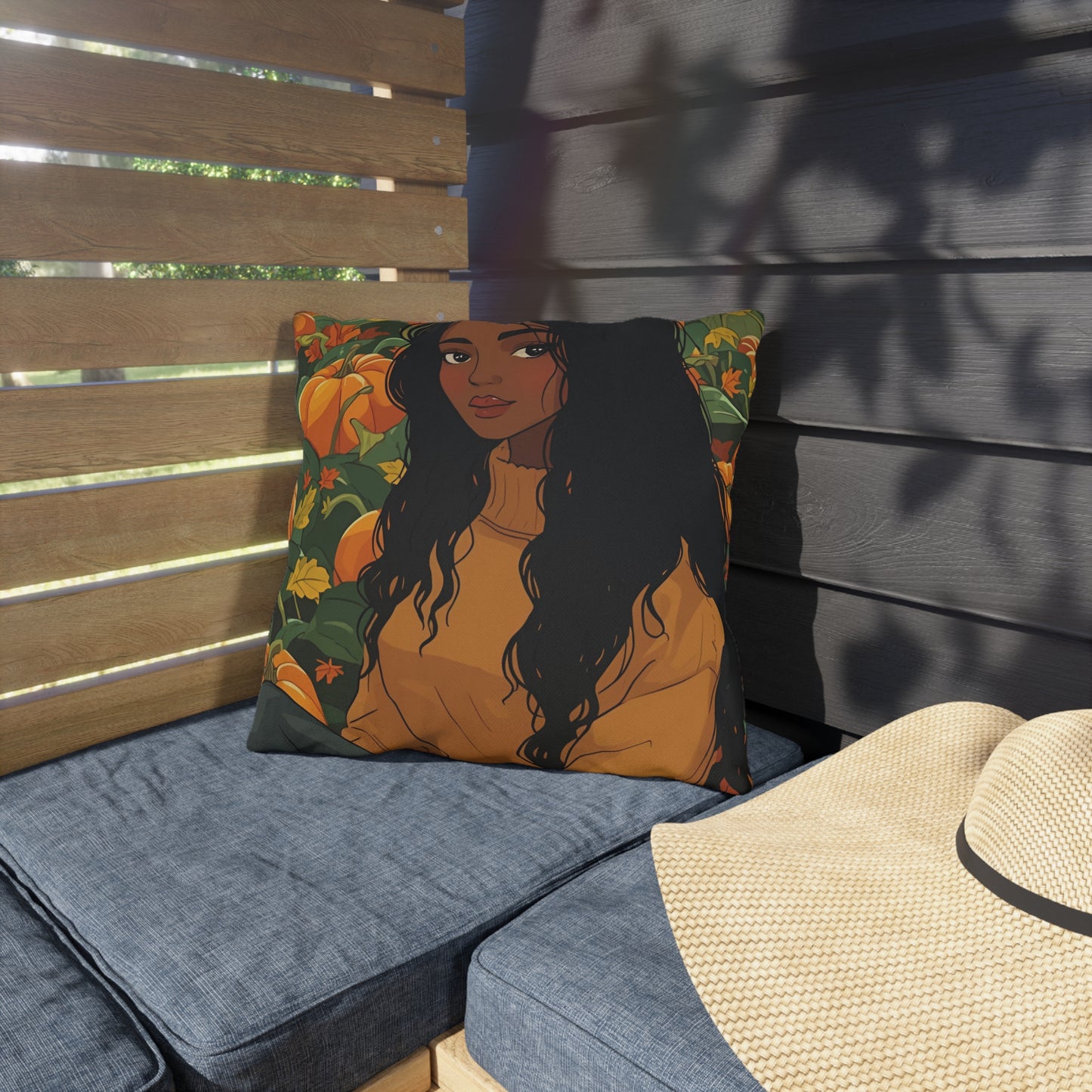 Autumn Charm Lumbar Outdoor Pillows