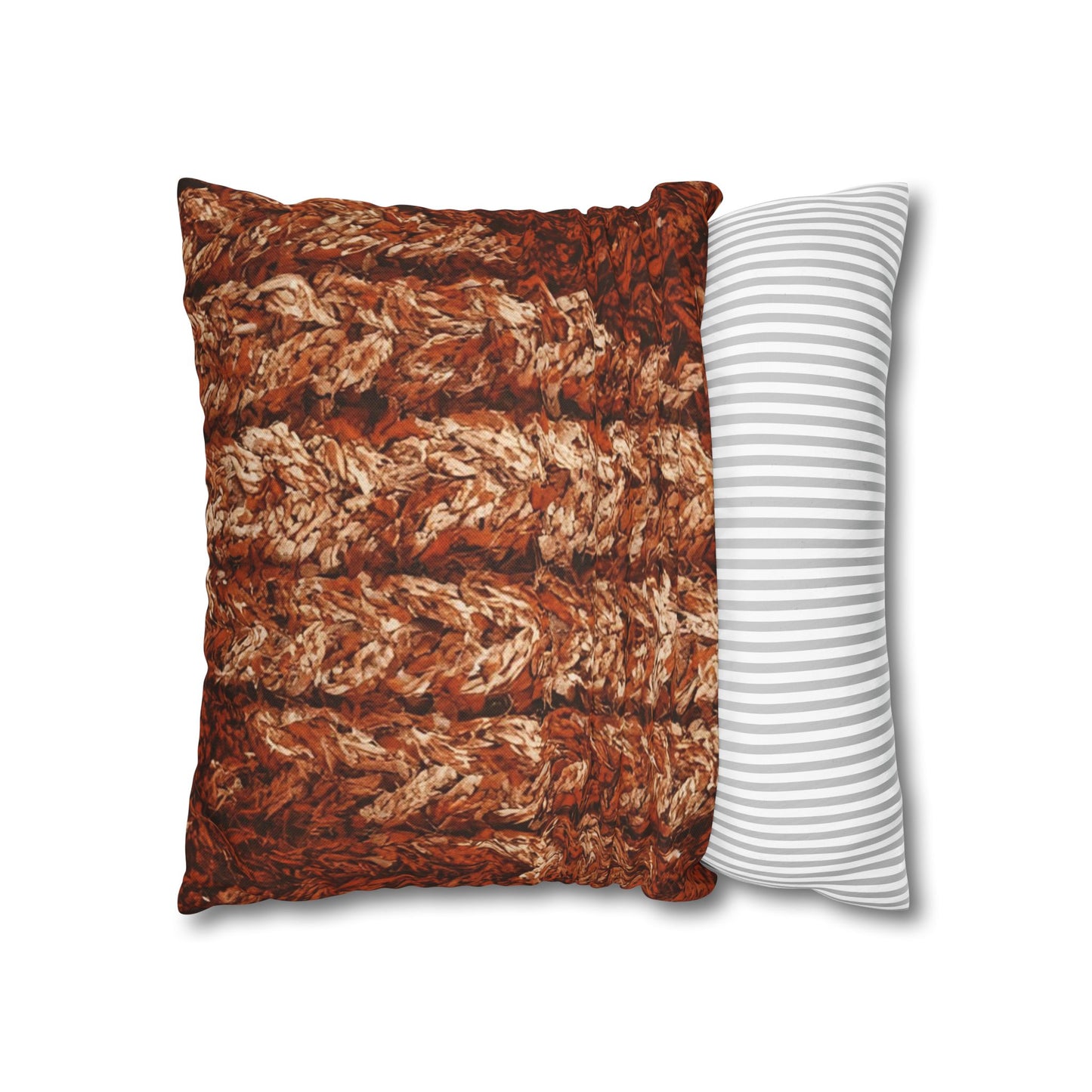 Autumn Knit Pattern Pillow Cover